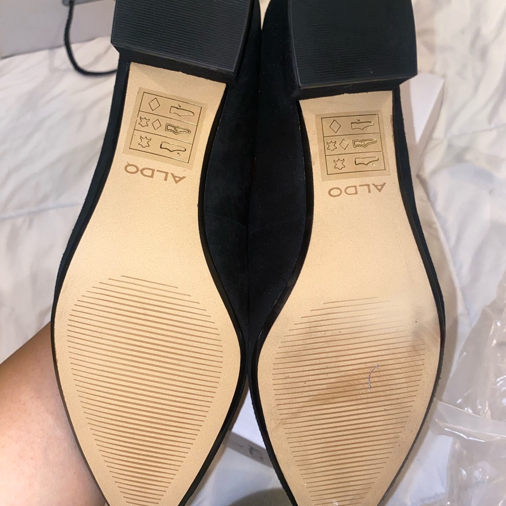 ALDO Vigoma Black Loafers Size 7.5M - Picture 5 of 5